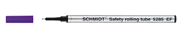 Safety Rolling Tube Mine mit Metallschaft und Edelstahl-Tube-Spitze mit TC-Kugel 0,5 mm Farbfeldbild: schwarz, blau