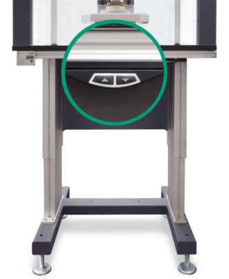 PU20-hoehenverstellbar-Lichtvorhang PU20 Taster Höhenverstellung